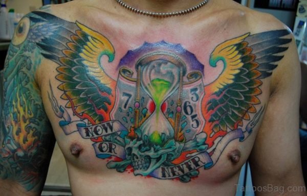 Colorful Wings Tattoo