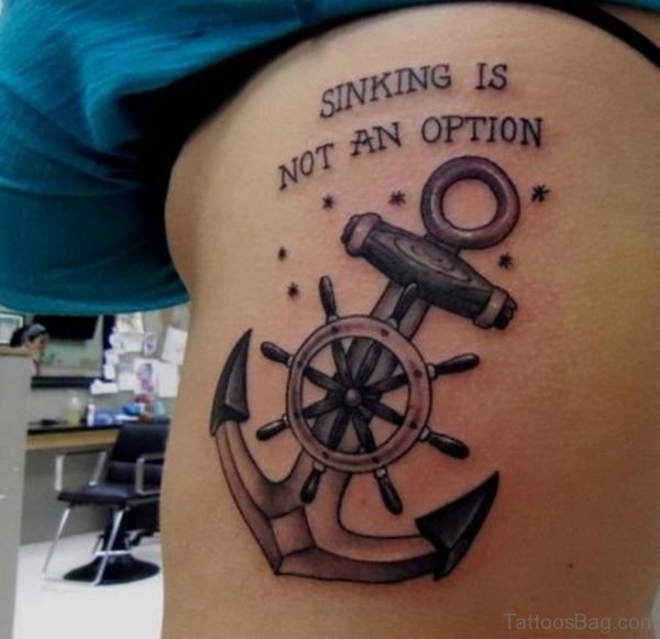 Compass And Anchor Tattoo 
