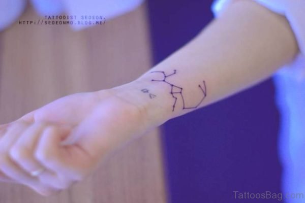 Constellation On Wrist Tattoo