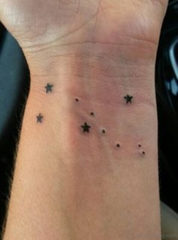 Constellation Star Wrist Tattoo