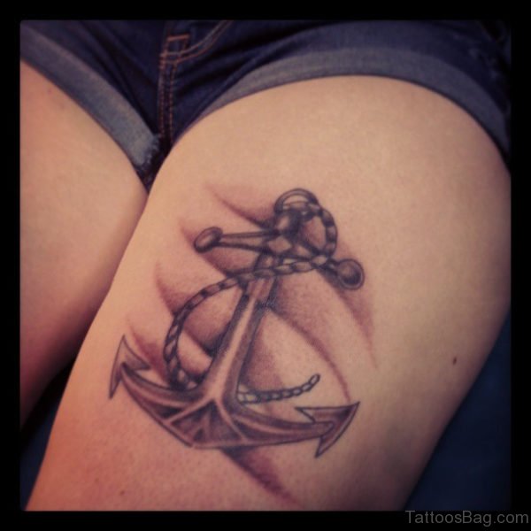 Cool Anchor Tattoo Design