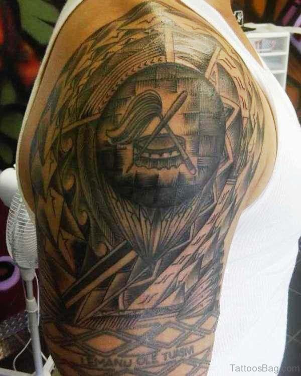 Cool Armour Shoulder Tattoo