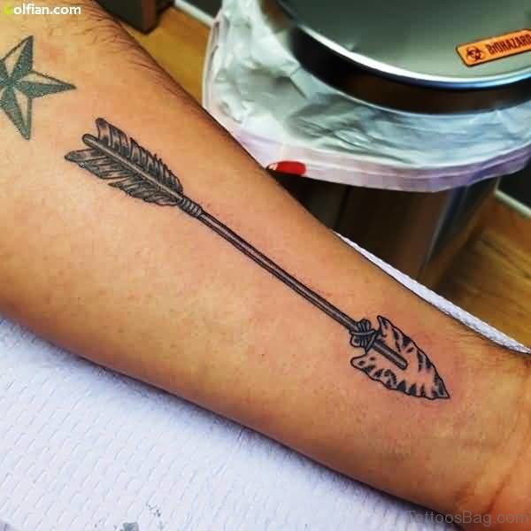 Cool Arrow Tattoo On Arm 