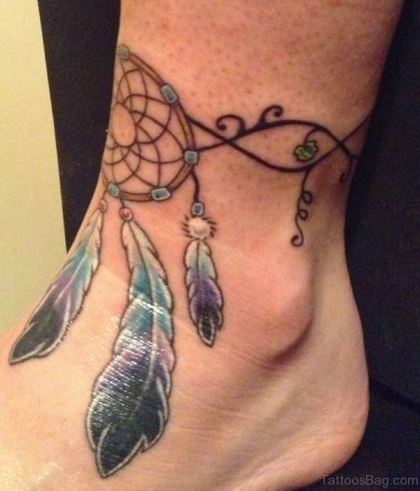 Cool Feather Tattoo Design