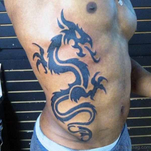 Cool Tribal Dragon Tattoo