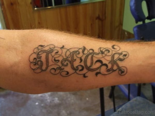 Cool Wording Tattoo 