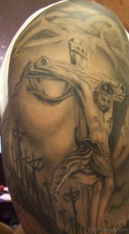 Cross And Jesus Tattoo 