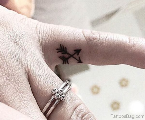 Cross Arrow Tattoo Design