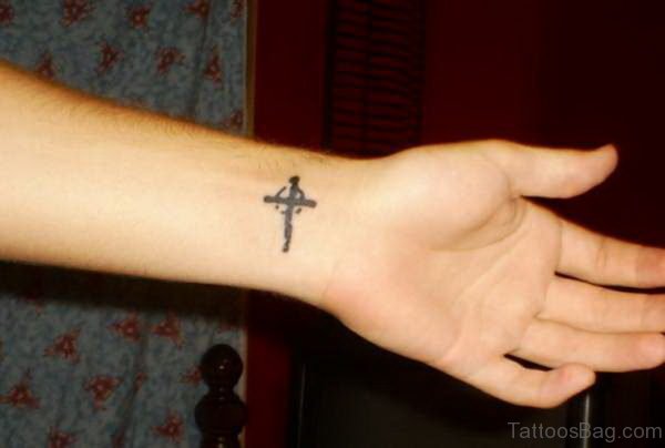 Cross Wrist Tattoo Photo