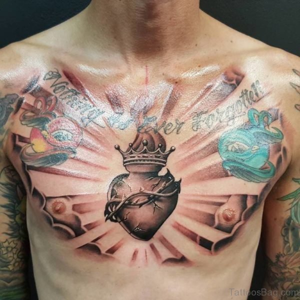 Crowned Heart Tattoo