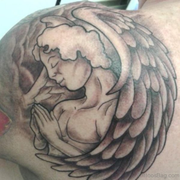 Cute Angel Wings Tattoo