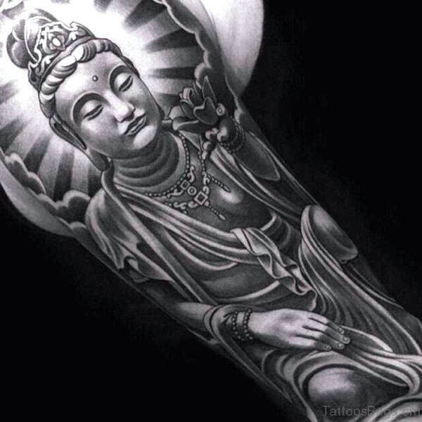 Cute Buddha Tattoo Full Sleeve