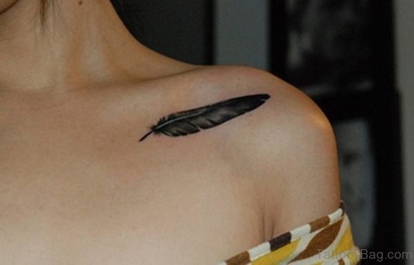 Cute Feather Tattoo