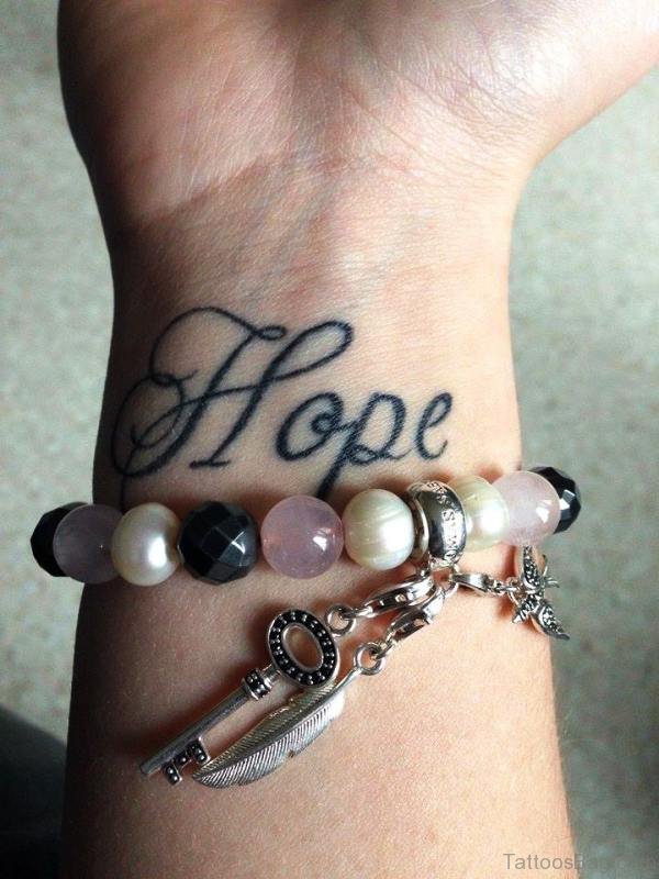 Cute Hope Wrist Tattoo
