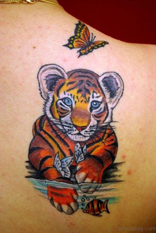Cute Tiger Tattoo 