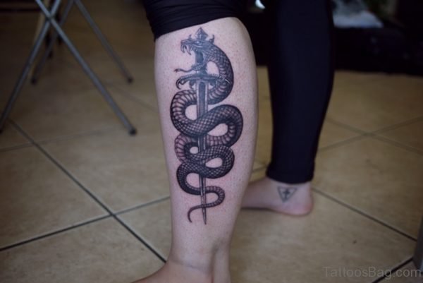 Dagger And Snake Tattoo 