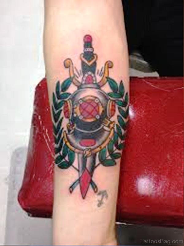 Dagger Tattoo On Arm Pic
