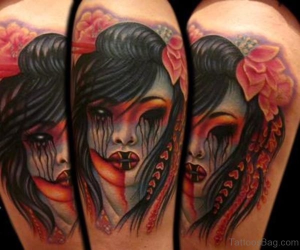 Dark Geisha Tattoo