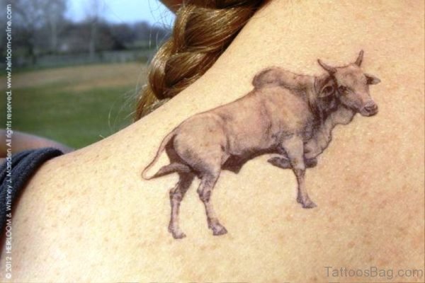 Dazzling Bull Tattoo Design