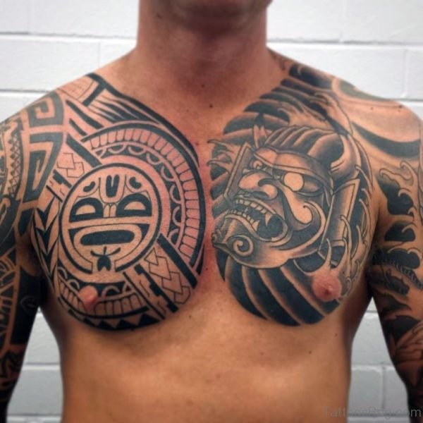 Devil And Tribal Tattoo
