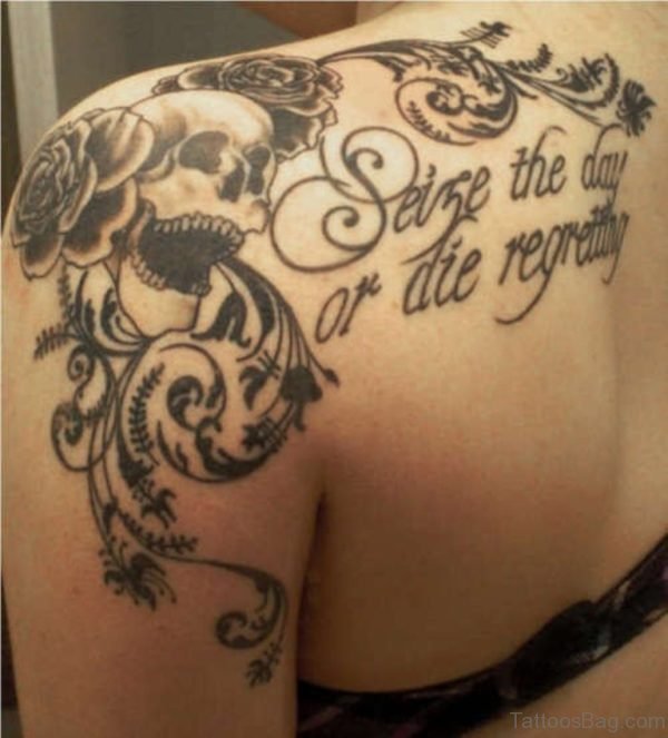 Die Regretly Quote Tattoo