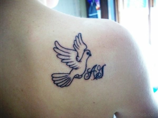 Dove Tattoo On Shoulder Back