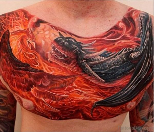 Dragon And Phoenix Tattoo