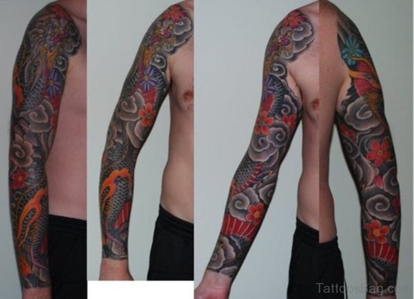 Dragon Full Sleeve Tattoo