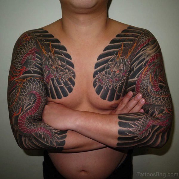 Dragon Japanese Designer Tattoo