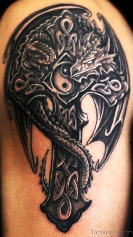Dragon Shoulder Tattoo Design 