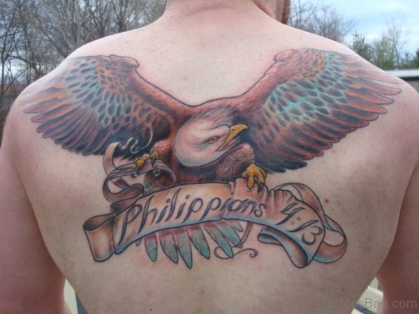 Eagle Tattoo Design On Back