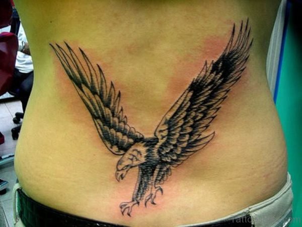 Eagle Tattoo On Lower Back