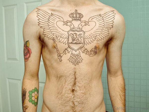 Eagle Wings Tattoo On Chest ]