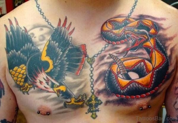 Eagle Wirh Snake Tattoo