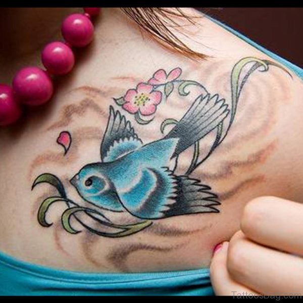 Eleagnt Swallow Tattoo