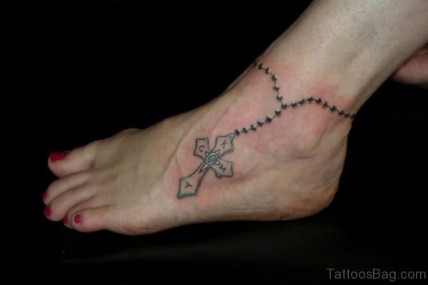 Elegant Cross Tattoo 
