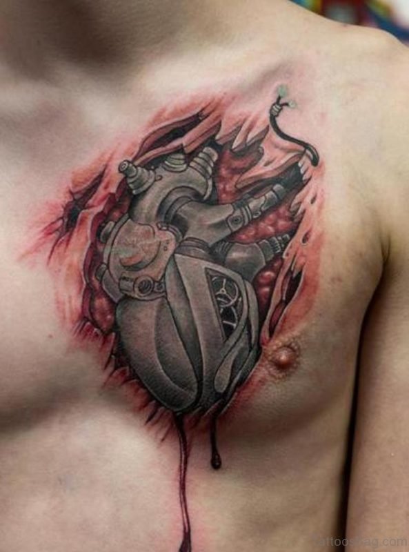 Engine Heart Tattoo