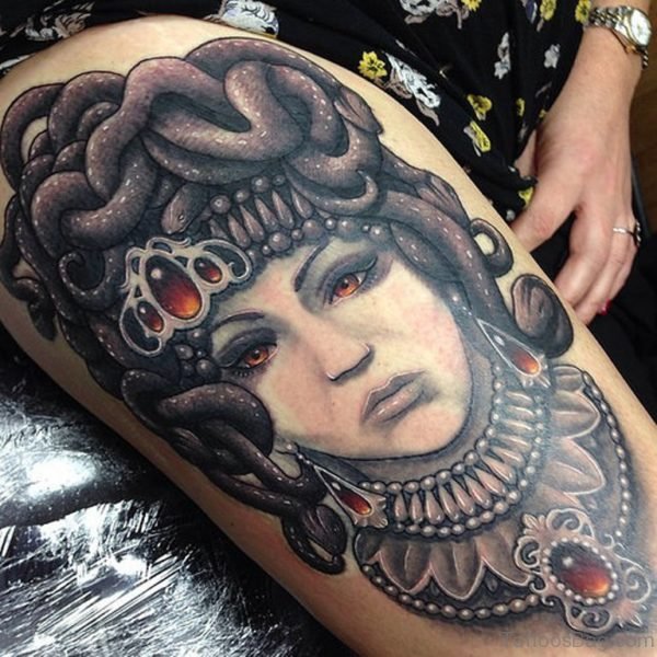 Evil Medusa Tattoo Design