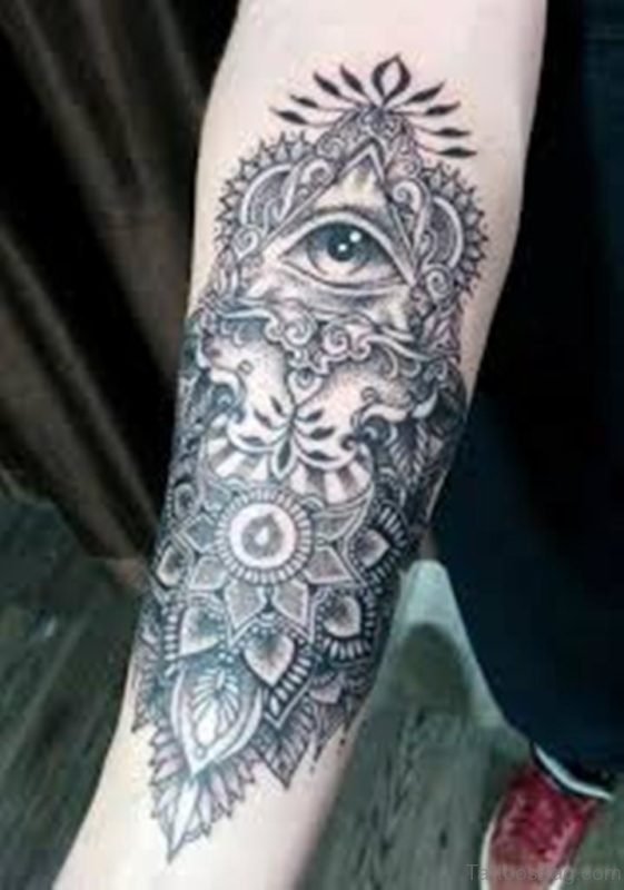 Eye And Mandala Tattoo 