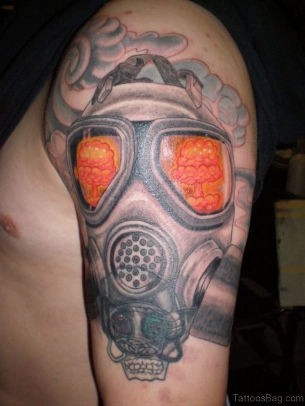 Fabulous Gas Mask Tattoo