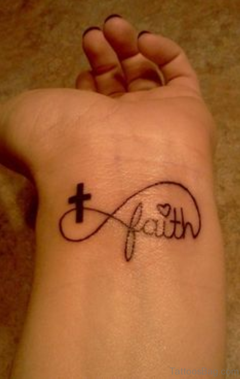 Faith Design Cross Tattoo