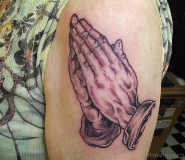 Faith Praying Hands Tattoo