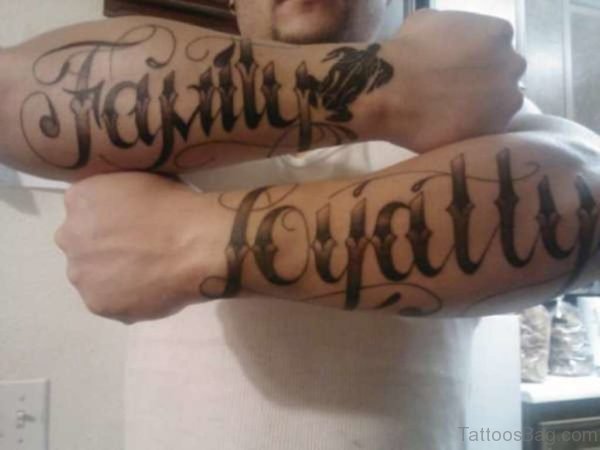 Family Loyalty Tattoo 