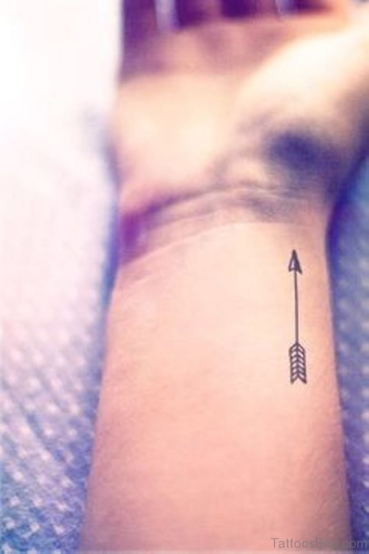 Fancy Arrow Tattoo On Wrist