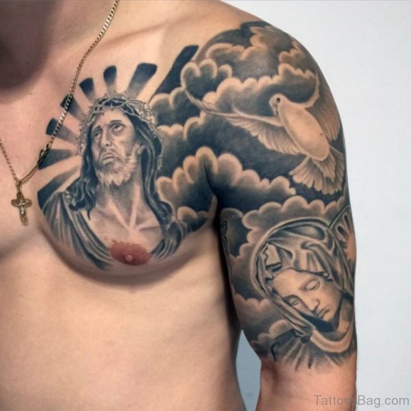 Fancy Jesus Tattoo
