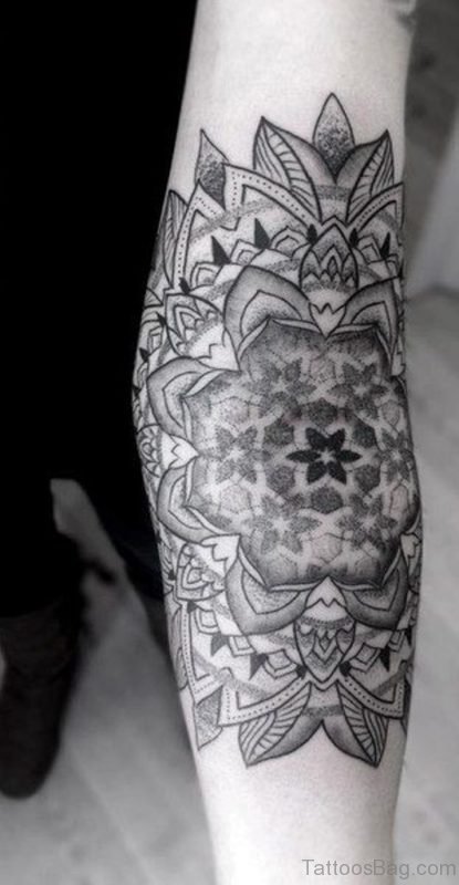 Fancy Mandala Tattoo On Arm