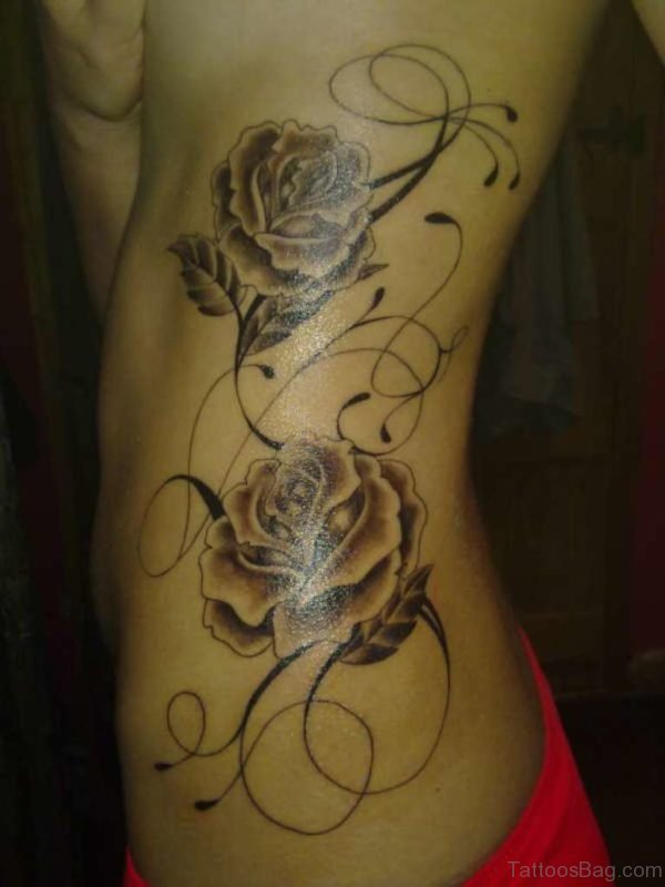 Fancy Rose Tattoo