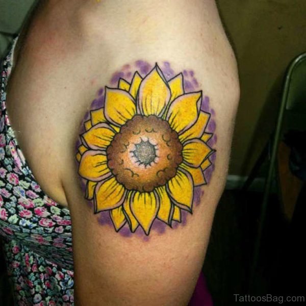 Fancy Sunflower Tattoo