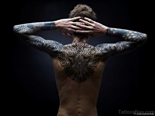Fantastic Back Tattoo BT1064