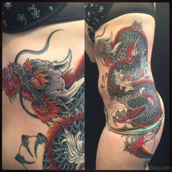 Fantastic Dragon Tattoo Design